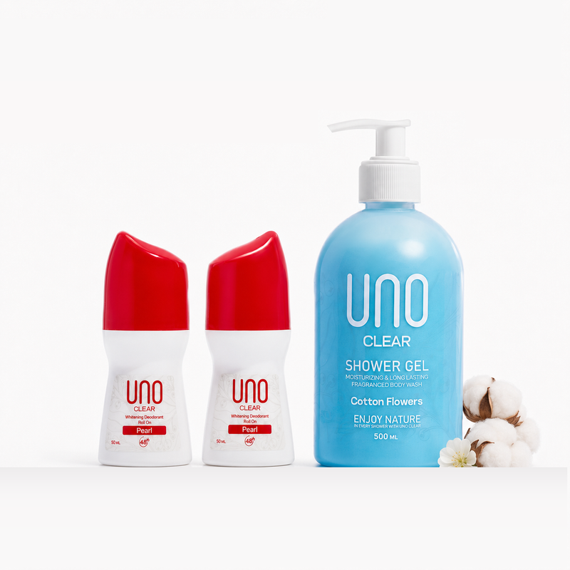 UNO Mix & Match Fresh Routine — representative Shower Gel and Roll-On bundle